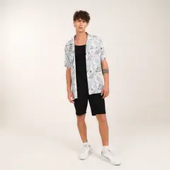 DOO AUSTRALIA - Camisa Hombre con Estampado Manga larga