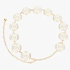 SYBILLA - Cinturón Sintet CIS100AI26 GOLD ST