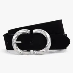 BASEMENT - Cinturón Sintet CIB202AI26 BLACK VELVET M/L