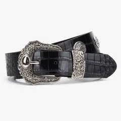 DENIMLAB - Cinturón Sintet CIA106I26F BLACK S/M