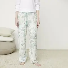BLU - Pantalón de pijama para Mujer con Flores