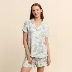 BLU - Short de pijama para Mujer con Flores