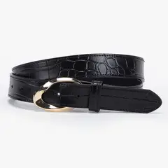 BASEMENT - Cinturón Sintet CIB204AI26 BLACK M/L