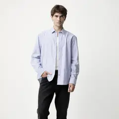 BASEMENT - Camisa Hombre Manga larga Regular fit