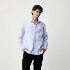 BASEMENT - Camisa Hombre Manga larga Regular fit
