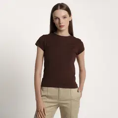 BASEMENT - Camiseta Mujer Manga corta de Algodón