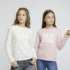 ELV - Camiseta para Niña Pack de 2 unidades de Algodón