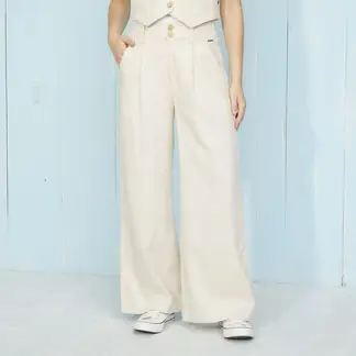 DOO AUSTRALIA - Pantalón Wide leg Mujer Tiro medio