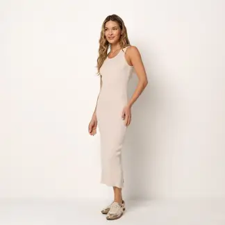 DOO AUSTRALIA - Vestido Medio Casual de Rayas para Mujer