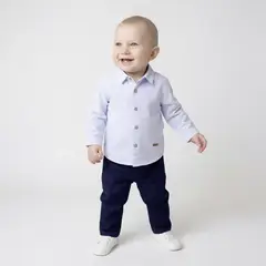 YAMP - Sets Camisa manga larga + Pantalón para Bebé niño en Algodón