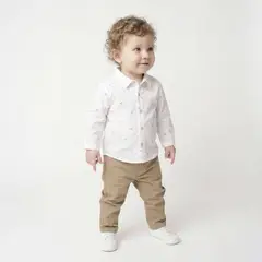 YAMP - Sets Camisa manga larga + Pantalón para Bebé niño en Algodón