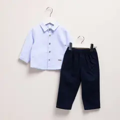 YAMP - Sets Camisa manga larga + Pantalón para Bebé niño en Algodón