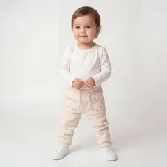 YAMP - Pantalón para Bebé niña de Algodón