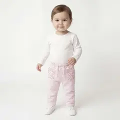 YAMP - Pantalón para Bebé niña de Algodón
