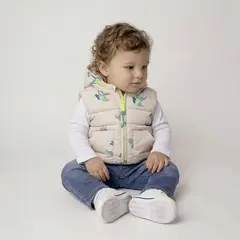 YAMP - Chaleco Con capucha para Bebé niño Acolchado
