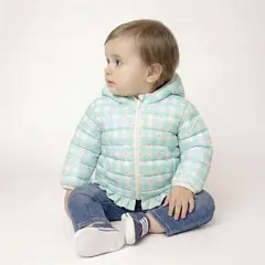 YAMP - Chaqueta Con capucha para Bebé niña Acolchado