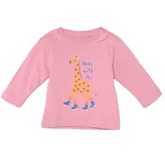 YAMP - Camiseta manga larga para Bebé niña en Algodón