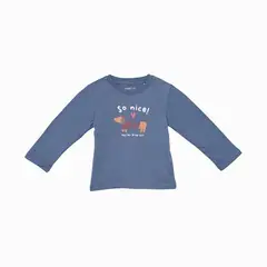 YAMP - Camiseta manga larga para Bebé niña en Algodón