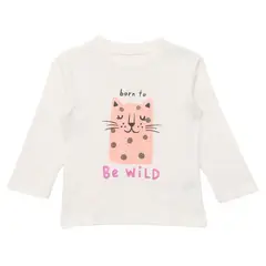 YAMP - Camiseta manga larga para Bebé niña en Algodón
