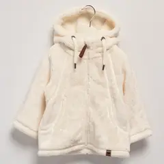 YAMP - Saco Con capucha para Bebé niña Efecto pelo