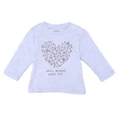 YAMP - Camiseta para Bebé niña con Estampado de Algodón