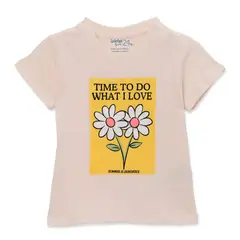 YAMP - Camiseta para Bebé niña con Estampado de Algodón