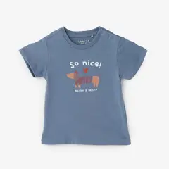 YAMP - Camiseta para Bebé niña con Estampado de Algodón
