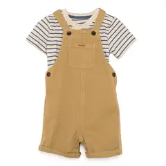 YAMP - Sets Jardinera + Camiseta manga corta para Bebé niño en Algodón