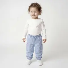 YAMP - Pantalón para Bebé niña de Algodón
