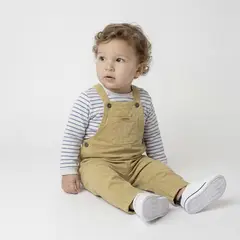 YAMP - Sets Jardinera + manga larga para Bebé niño en Algodón