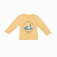 YAMP - Camiseta manga larga para Bebé niño en Algodón