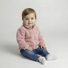 YAMP - Saco para Bebé niña Efecto pelo