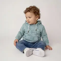 YAMP - Saco Con capucha para Bebé niño con Estampado de Algodón