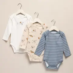 YAMP - Bodie para Bebé niño Pack de 3 unidades de Algodón