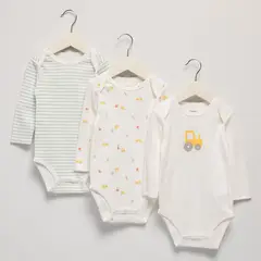 YAMP - Bodie para Bebé niño Pack de 3 unidades de Algodón