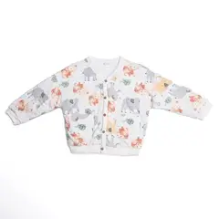 YAMP - Chaqueta para Bebé niña con Estampado Manga larga de Algodón