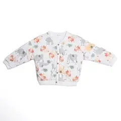 YAMP - Chaqueta para Bebé niña con Estampado Manga larga de Algodón
