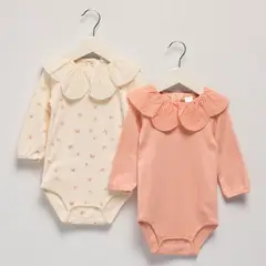 YAMP - Bodie para Bebé niña Pack de 2 unidades de Algodón