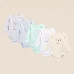 YAMP - Bodie para Bebé niño Pack de 5 unidades de Algodón