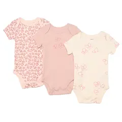 YAMP - Bodies para Bebé niña Pack de 3 unidades de Algodón