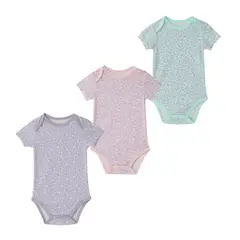 YAMP - Bodies para Bebé niña Pack de 3 unidades de Algodón