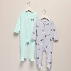 YAMP - Pijama para Bebé niño Pack de 2 unidades de Algodón