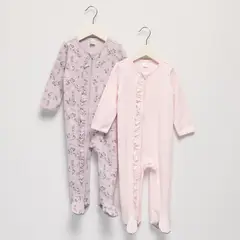 YAMP - Pijama para Bebé niña Pack de 2 unidades de Algodón