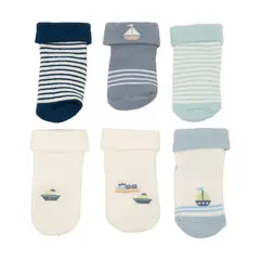 YAMP - Pack de 6 Medias Unisex bebés con Estampado Cortas