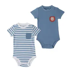 YAMP - Bodie para Bebé niño Pack de 2 unidades de Algodón