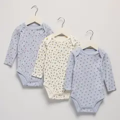 YAMP - Bodie para Bebé niña Pack de 3 unidades de Algodón