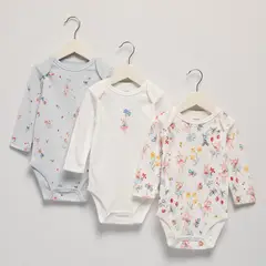 YAMP - Bodie para Bebé niña Pack de 3 unidades de Algodón