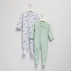 YAMP - Pijama para Bebé niño Pack de 2 unidades Manga larga de Algodón