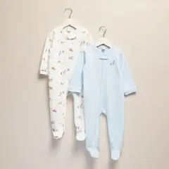 YAMP - Pijama para Bebé niño Pack de 2 unidades Manga larga de Algodón