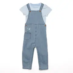 YAMP - Sets Overol + Body manga corta para Bebé niño en Algodón
